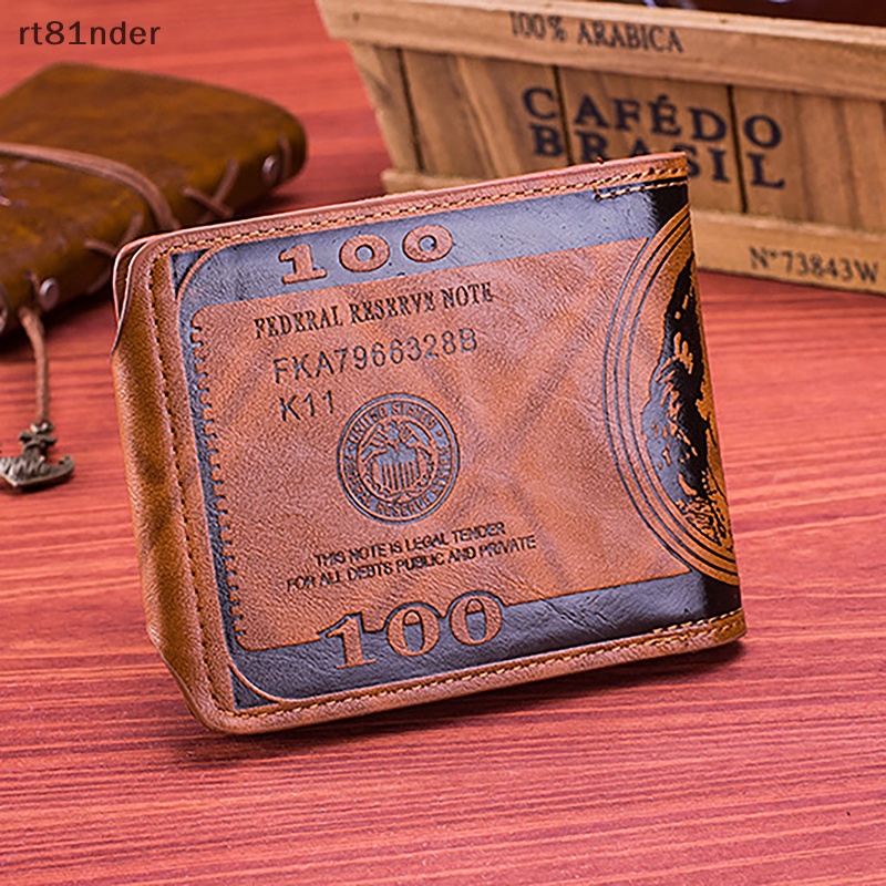 Rt Ví Da PU Chất Lượng Cao Có Ngăn Đựng Thẻ Tín Dụng Và Tiền Đô La Thời Trang Cho Nam n