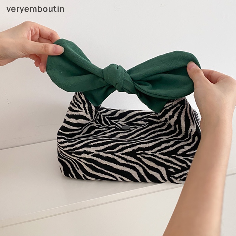 Túi Đựng Cơm Trưa in Họa Tiết Ngựa Vằn / Tai Thỏ Dễ Thương Phong Cách Nhật Bản Thời Trang Cho Nữ