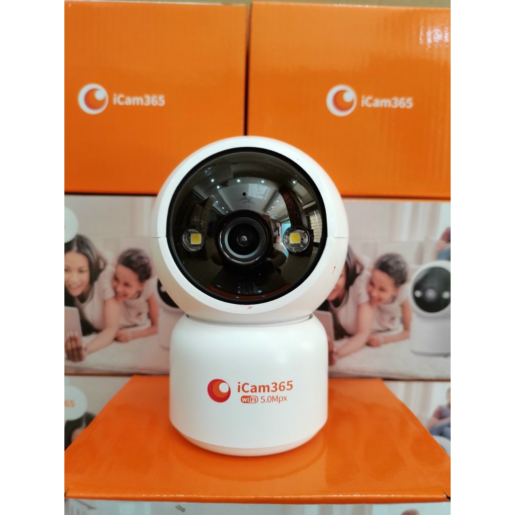 Chính Hãng Camera icam365 Chính hãng 11 LED, Quan sát 360 độ, Hình ảnh 5Mpx Ultra, Tầm nhìn ban đêm Full Color