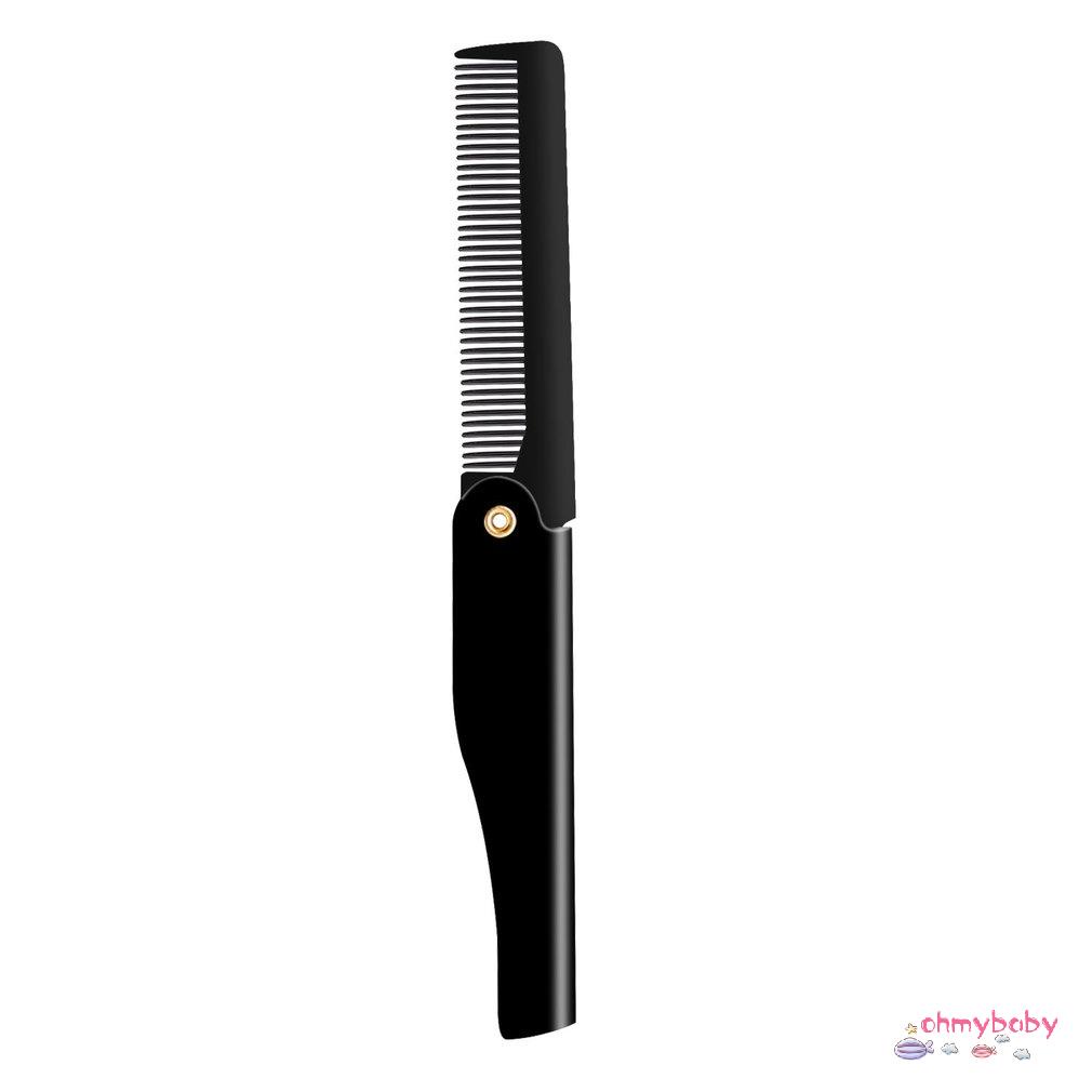 [InStock] Nam Tóc Chuyên Nghiệp Chải Handmade Gấp Kẹp Có Thể Gập Lại Di Động Du Lịch Ria Mép Râu Lược Dụng Cụ Làm [Z/6]