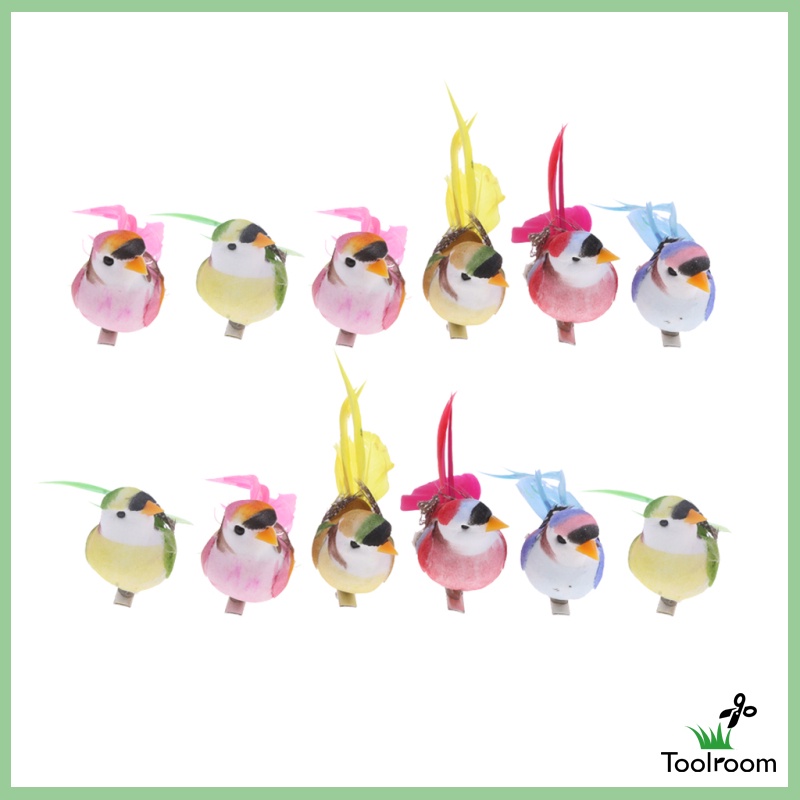 Phụ Kiện Lông Vũ Nhân Tạo Sống Động Trang Trí Sân Vườn