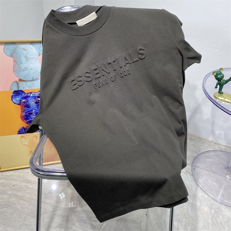 Ess &amp; Ant-IALS88-Trend Áo Thun Cổ Thuyền Thủ Công In Chữ Phong Cách Đường Phố Cổ Điển Thời Trang Cao Cấp Cho Nam Và Nữ