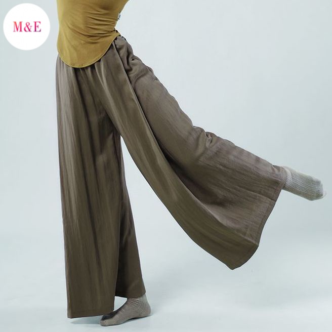 M &amp; E Áo Liền Quần Cổ Đứng Tay Dài Dáng Ôm Tập Nhảy Múa Cổ Điển Thời Trang Cho Nữ