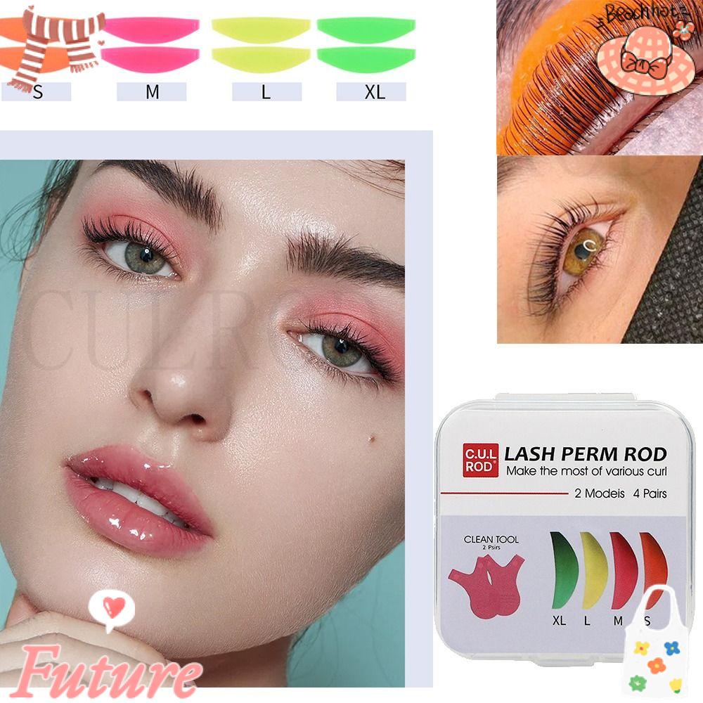 Set 5 Cặp Đệm Uốn Cong Lông Mi 3D Có Thể Tái Sử Dụng