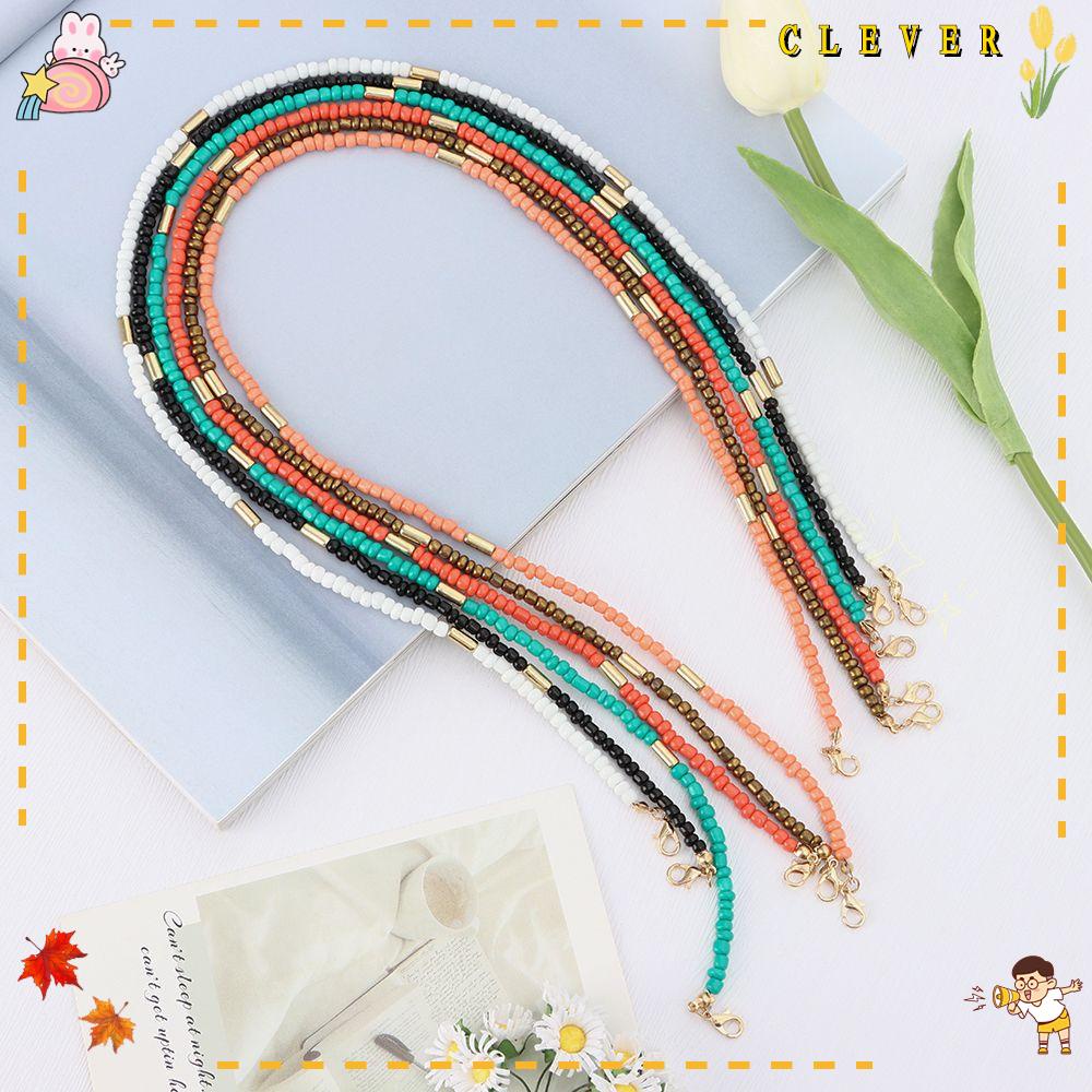 Dây Đeo Kính Đính Hạt Acrylic Nhiều Màu Thời Trang