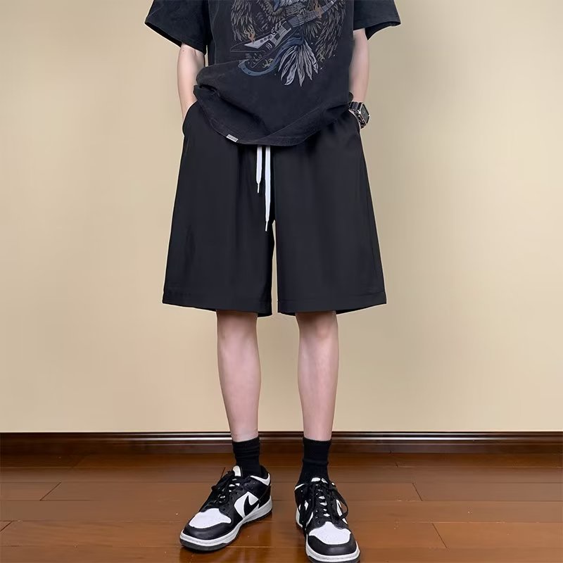 Quần Short Thể Thao Bóng Rổ Vải Lụa Lạnh Mỏng Nhanh Khô Thời Trang Mùa Hè Cho Nam