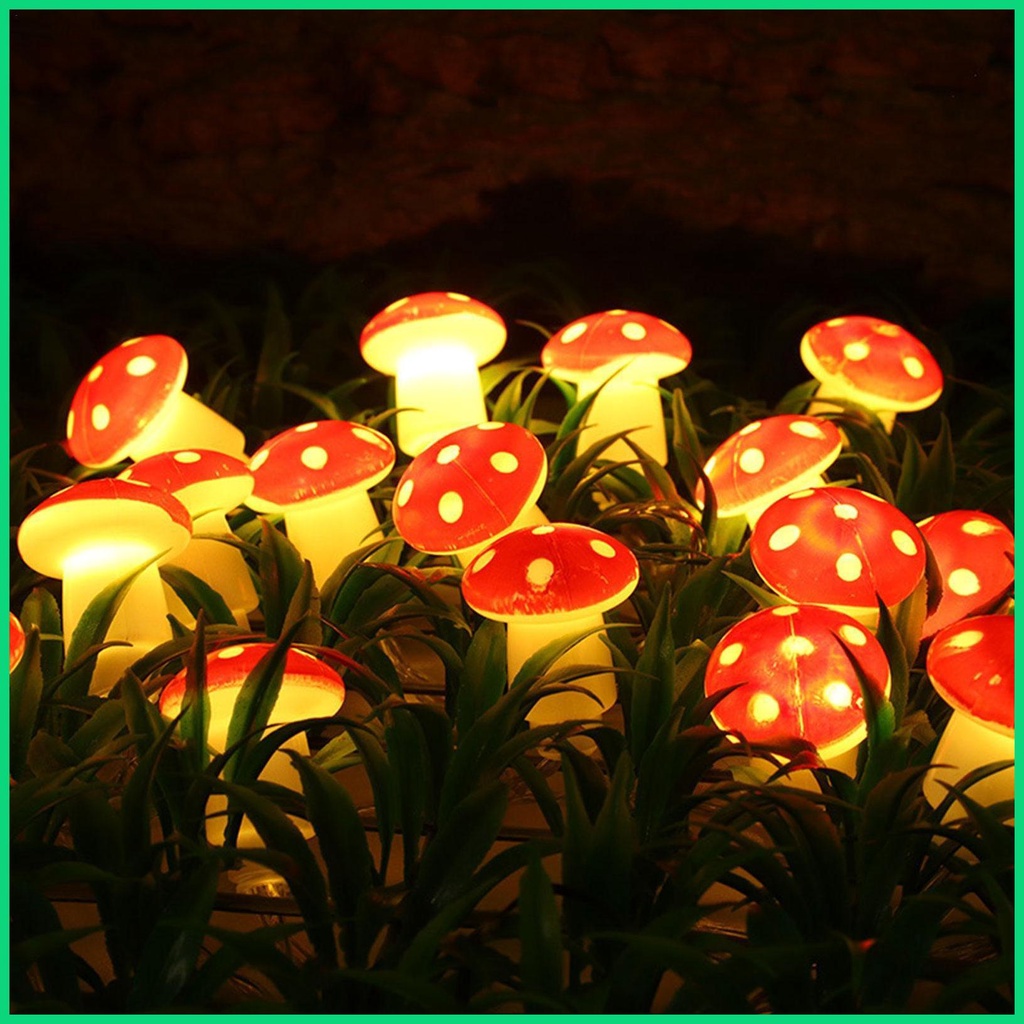 Dây Đèn LED Hình Nấm Trang Trí Sân Vườn / Tiệc Cưới / Giáng Sinh