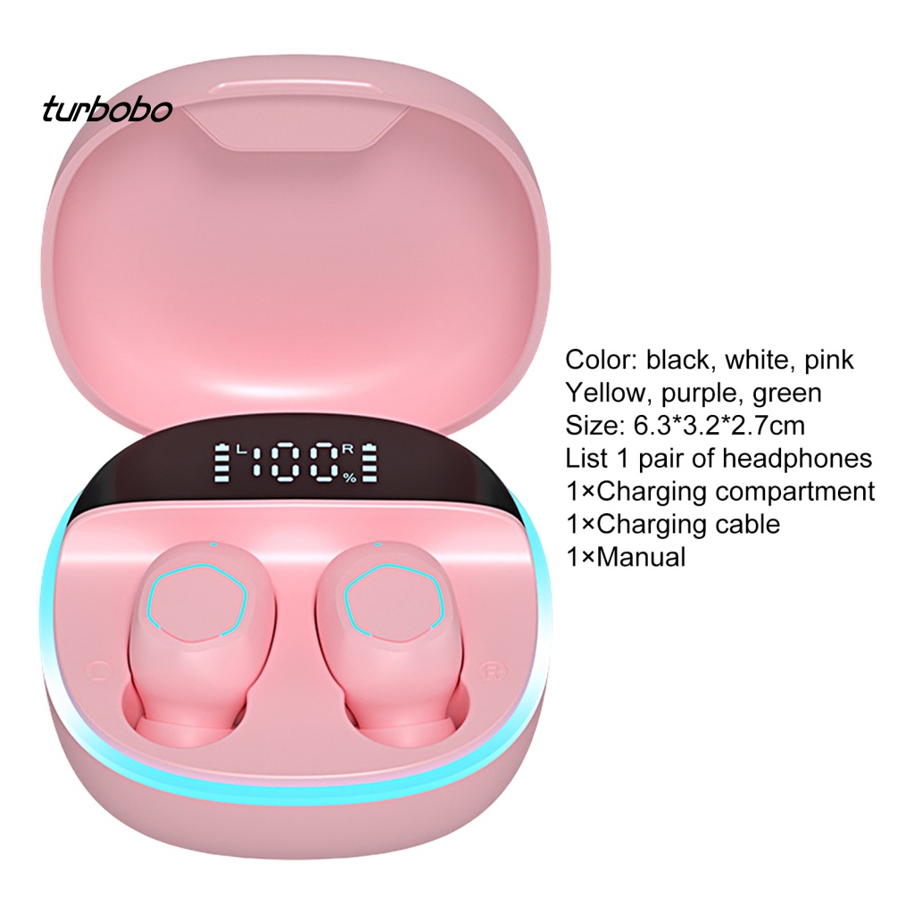 Tai Nghe Thể Thao Không Dây turbobo M13 Bluetooth 5.2 Âm Thanh Nổi Với Màn Hình LED Độ Nhạy Cao