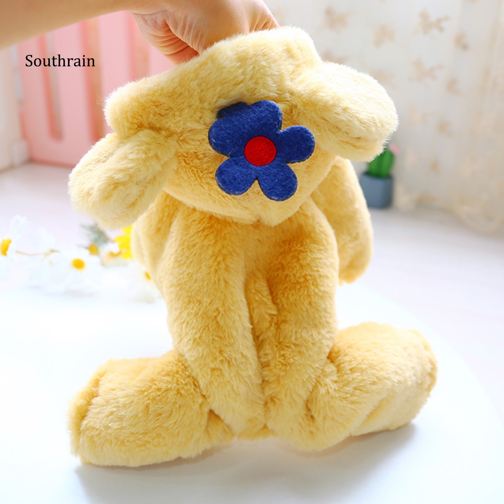 Áo Khoác Cotton Giữ Ấm In Họa Tiết Hoa Hoạt Hình Dễ Thương Thời Trang Thu Đông Cho Cún Cưng