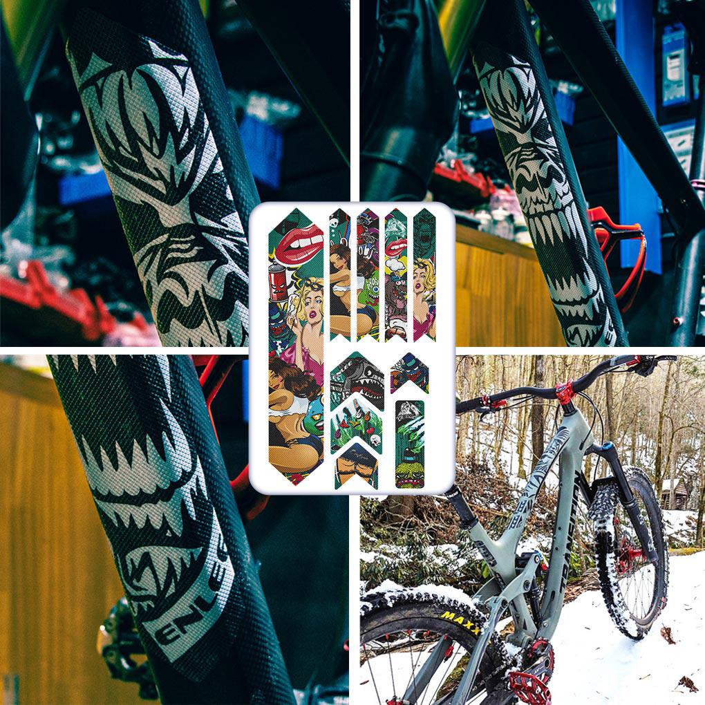 Miếng Dán 3D Bảo Vệ Khung Xe Đạp Leo Núi Chống Trầy Tháo Rời Được Tiện Lợi Ốp