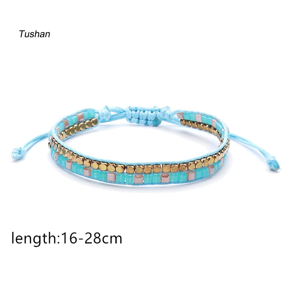 Set 3 Vòng Tay Dây Sáp Thời Trang Boho Cho Nữ