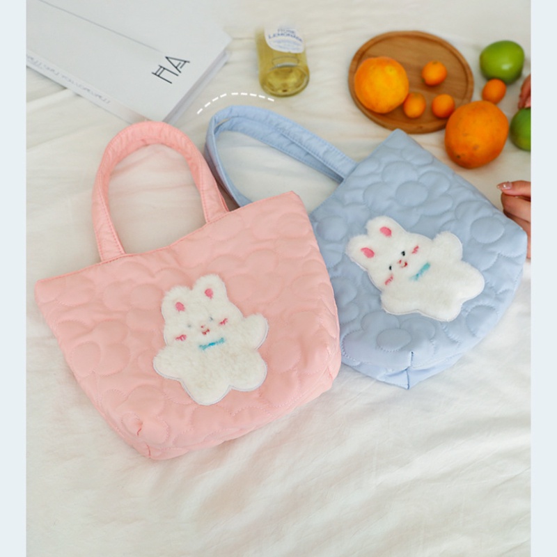 Túi Xách Du Lịch Cỡ Lớn Hình Thỏ Nhồi Bông Dễ Thương Cho Nữ