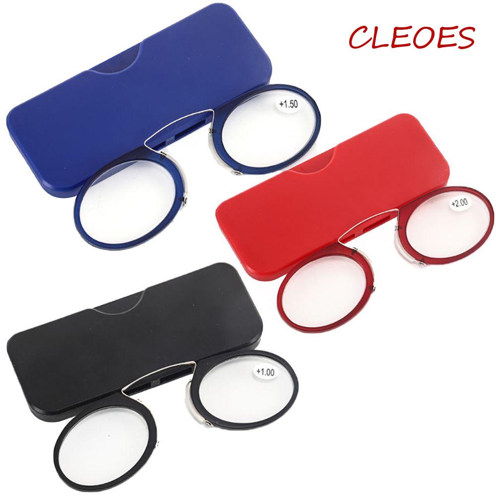 Kính Đọc Sách Không Chân CLEOES Presbyopic Thời Trang Kèm Hộp Đựng