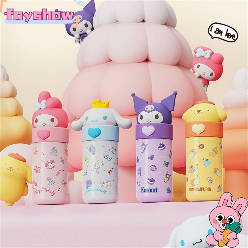 Cốc Giữ Nhiệt Bằng Thép Không Gỉ 350Ml In Họa Tiết Dễ Thương Cho Bé Gái