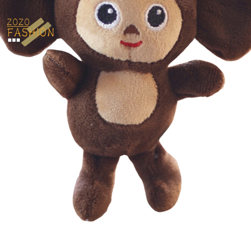 Móc Khóa Hình Khỉ Nhồi Bông Tai To Trang Trí Ba Lô