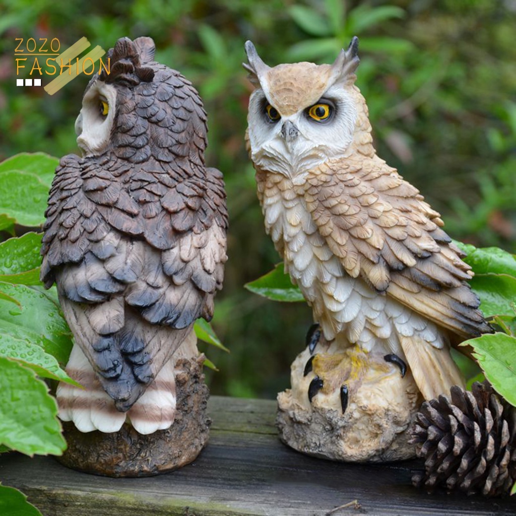 Mô Hình Bù Nhìn Cú Mèo Đáng Yêu Dùng Trang Trí Trong Nhà Và Ngoài Trời