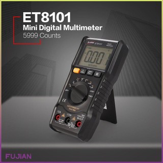 Et8101 Digital Multimeter 5999 Counts True Rms Ac/Dc Volt Amp Ohm Capacitance Frequency Ncv Diode Continuity Tester [B/6]