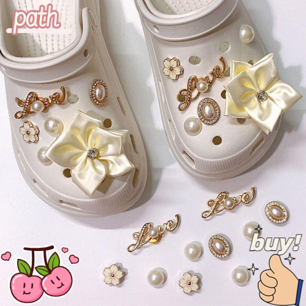 PATH Phụ Kiện Đục Lỗ Giày DIY Hình Hoa Có Thể Tháo Rời