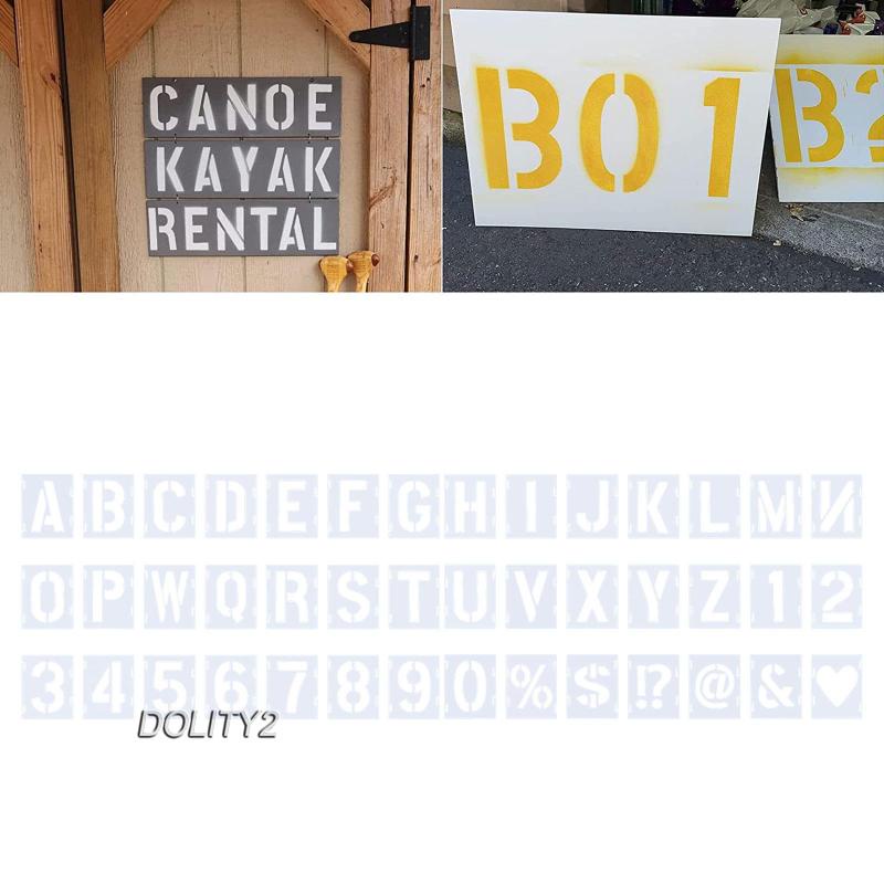 [Dolity2] Khuôn Mẫu Chữ Cái 2 inch Nghệ Thuật Và Vẽ Thủ Công Trên Vải Canvas