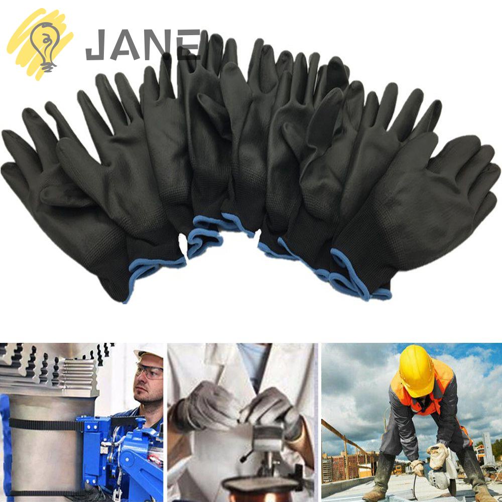 Set 1 / 6 Đôi Găng Tay Làm Việc Bằng Da PU Polyurethane Chống Tĩnh Điện