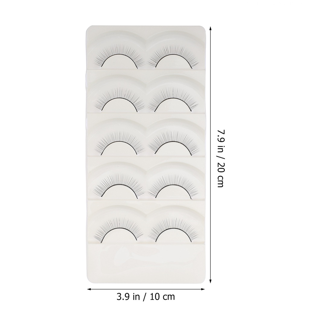 Bộ 5 Cặp Lông Mi Giả Từ Tính Màu Đen Tự Nhiên 3X1.7X0.7CM