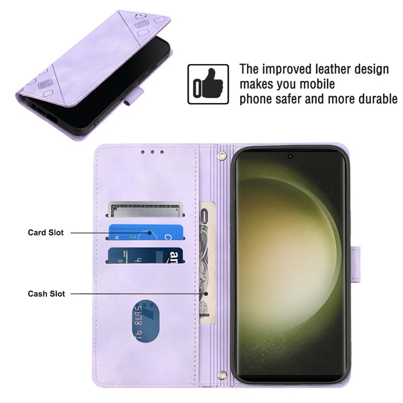 Ốp Điện Thoại Da Kèm Ví Cho Samsung S23 S22 Ultra Plus