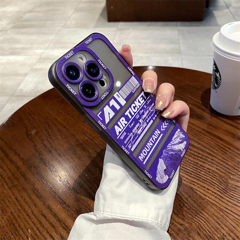 Ốp Điện Thoại Silicon Mềm Chống Sốc Hình Vé Máy Bay Cho iphone 14 12 13 11 Pro MAX 14promax 12promax 12pro 13pro XS MAX XR X