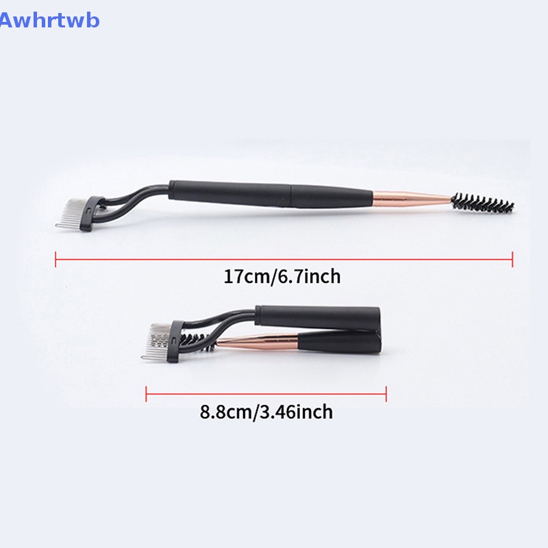 Lược Chải Lông Mày Hai Đầu Bằng Thép Có Thể Gấp Gọn Tiện Lợi