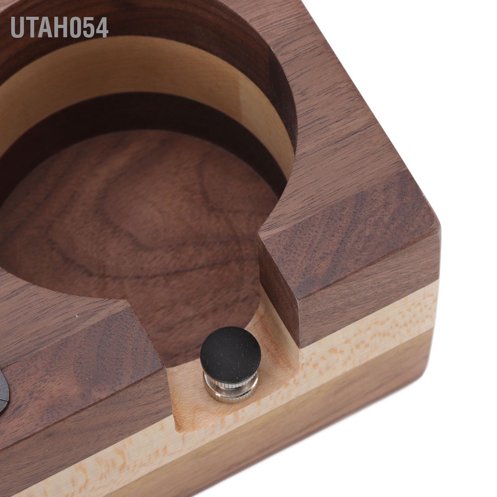 Utah054 Cà Phê Gõ Hộp Nhà Gỗ Nối Lọc Tamper Giá Đỡ Xỉ Bảo Quản