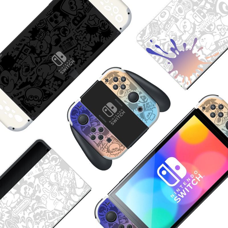 Miếng Dán Vinyl Bảo Vệ Toàn Diện Cho Máy Chơi Game Nintendo Switch V2 V1 Phiên Bản 2 Joy-Con