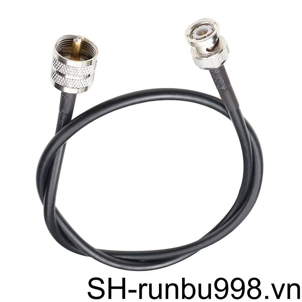 Cáp Ăng-Ten BNC Sang UHF PL259 30cm RG58 Coax Pigtail Radio RF