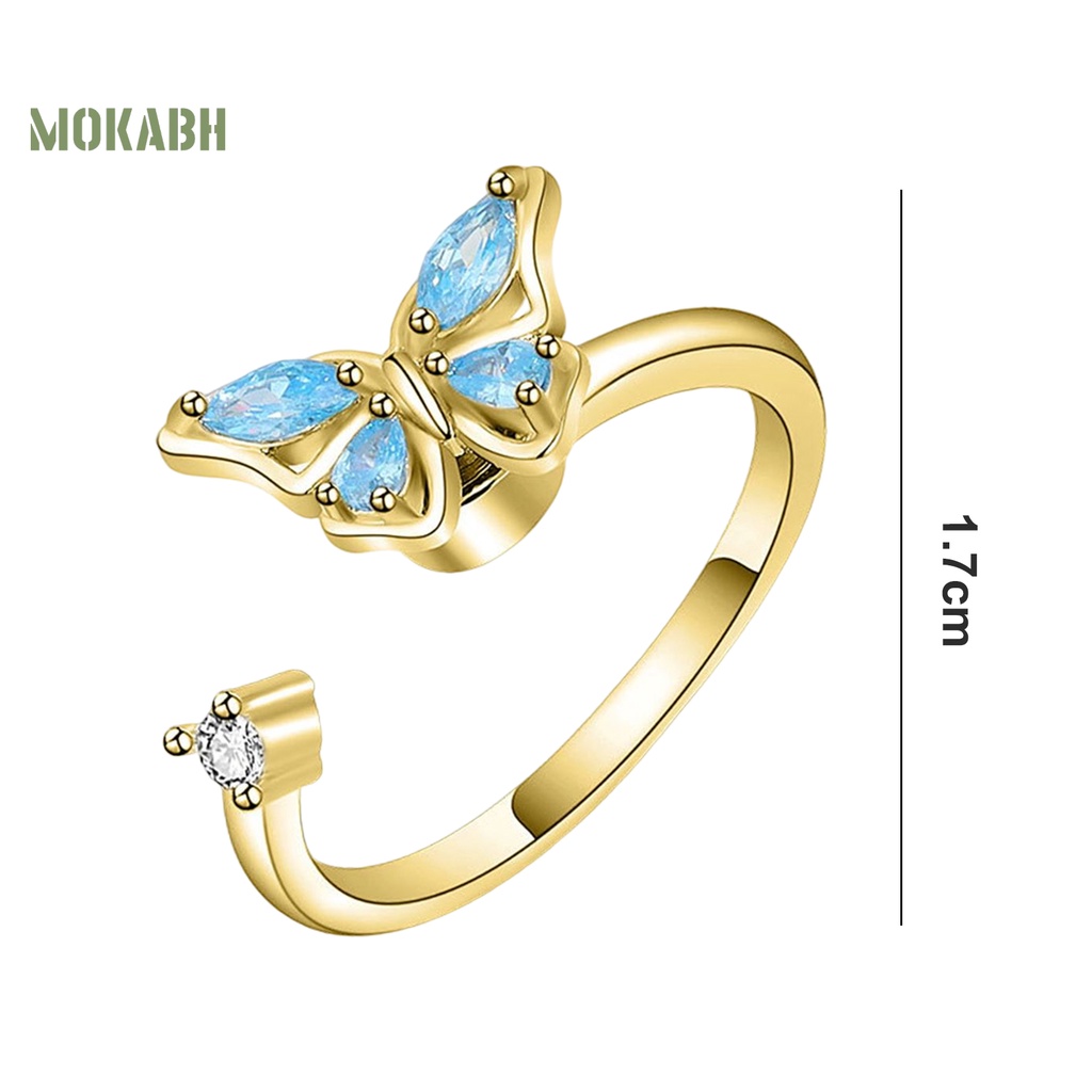 Vòng Hở Ngón Hình Bướm / Mèo Dễ Thương Dùng Trang Trí