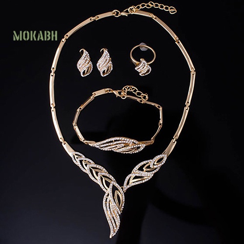 Bộ Trang SứC HợP Kim ĐíNh Đá HìNh GợN SóNg