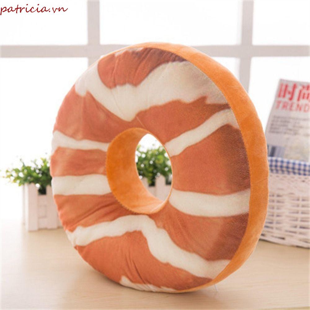 Gối Nhồi Bông Hình Bánh Donut 40cm Dễ Thương Cho Bé