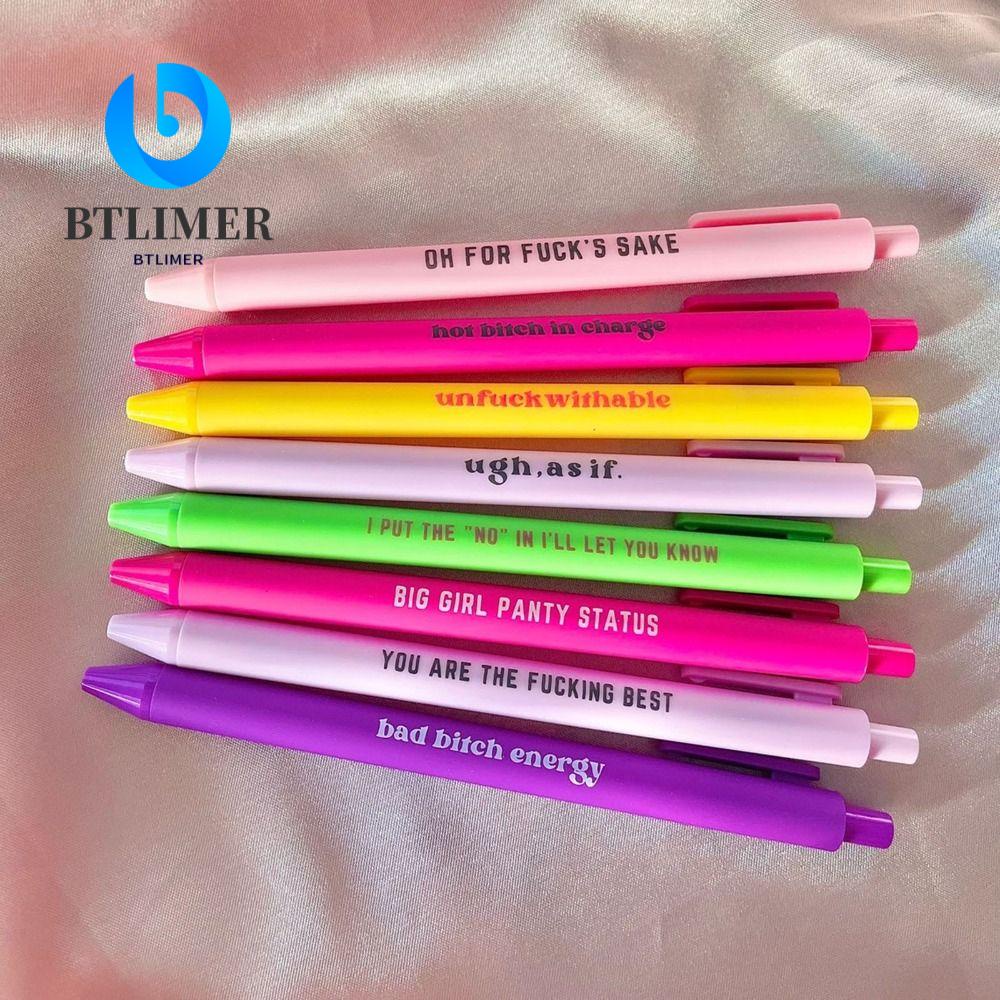 Set 6 / 8 Bút Bi Đen Có Thể Thu Gọn Tiện Dụng