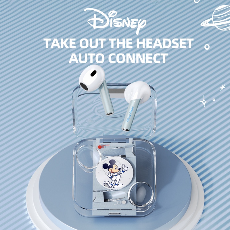 Tai nghe nhét tai Disney LK-21 bluetooth 5.3 không dây chống ồn có micro phong cách thể thao kèm phụ kiện