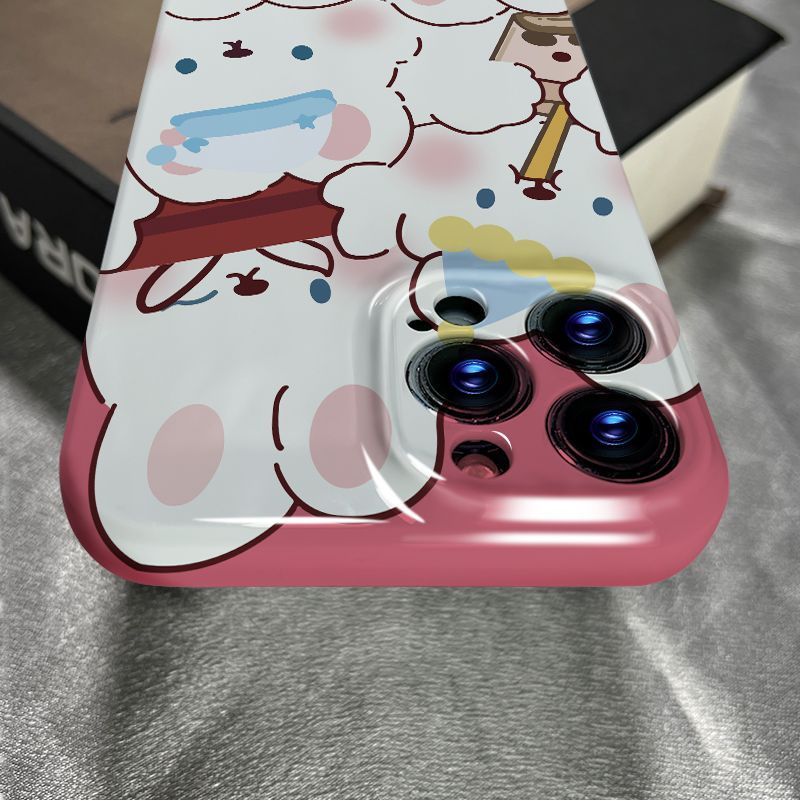 Ốp Điện Thoại Họa Tiết Hoạt Hình Chú Thỏ Dễ Thương Cho Iphone 8iPhone13117 plus xsmax xr12 / / 14pro CVL7