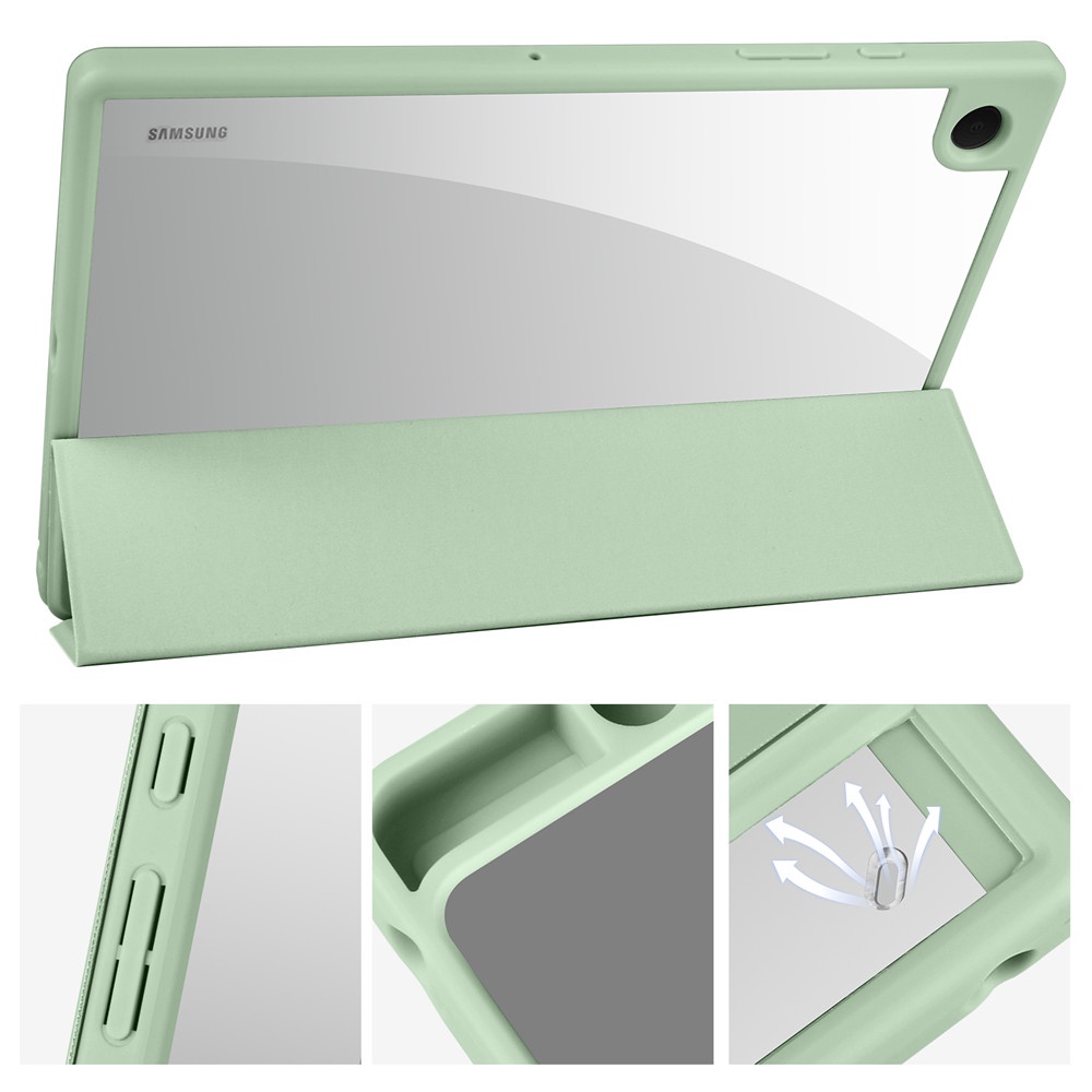 Ốp Bao Da Máy Tính Bảng Nắp Lật Chống Sốc Có Ngăn Đựng Bút Cho Samsung Galaxy Tab A8 10.5 "2021 2022 SM-X200 X207 X209 Giá Đỡ