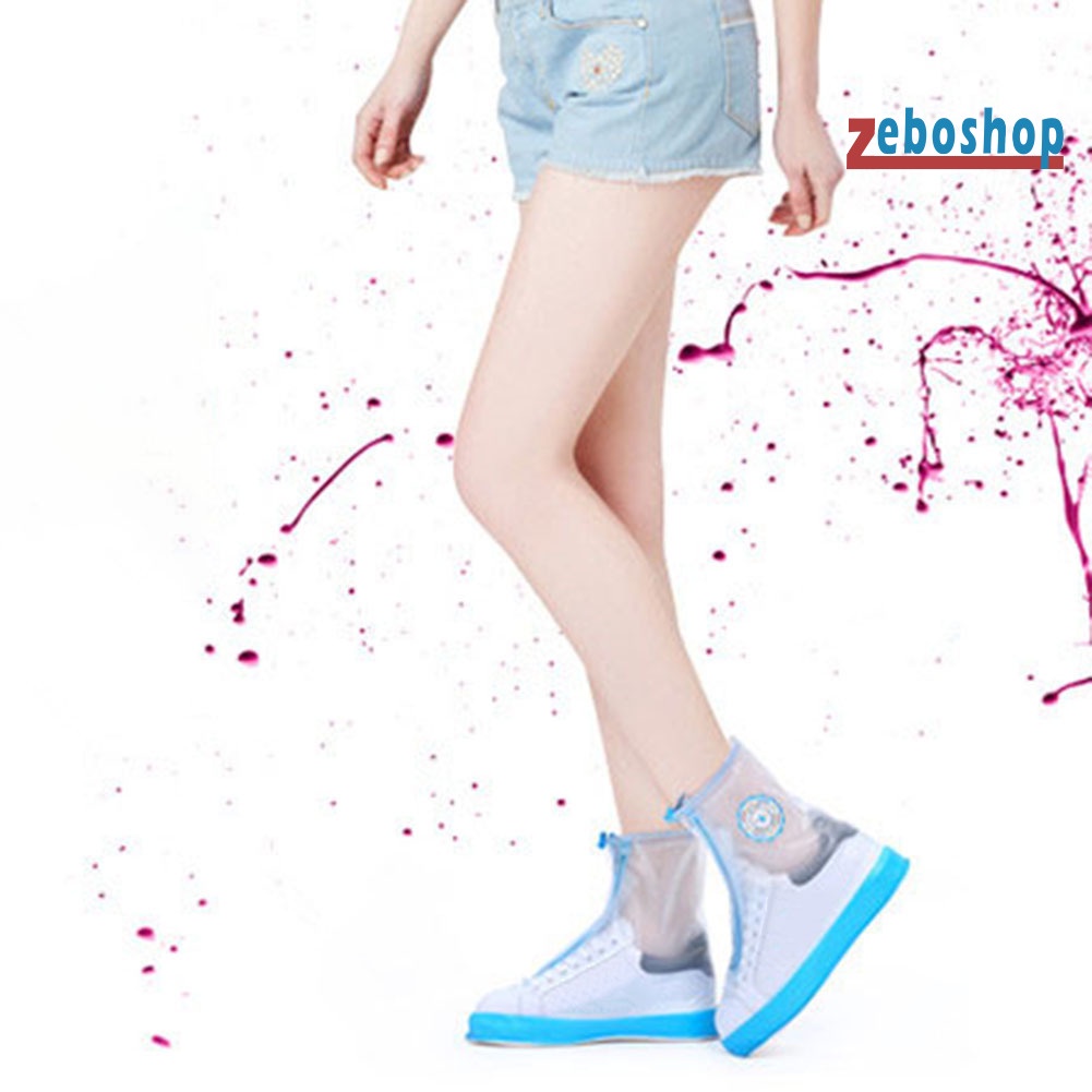 Vỏ Bọc Giày Đi Mưa Dày Dặn Chống Thấm Nước Có Thể Tái Sử Dụng