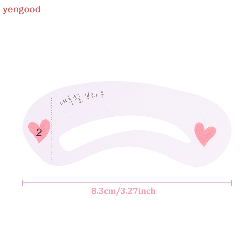 (YGD) 10 Túi 3 Phong Cách Khuôn Thẻ Vẽ Lông Mày Có Thể Tái Sử Dụng