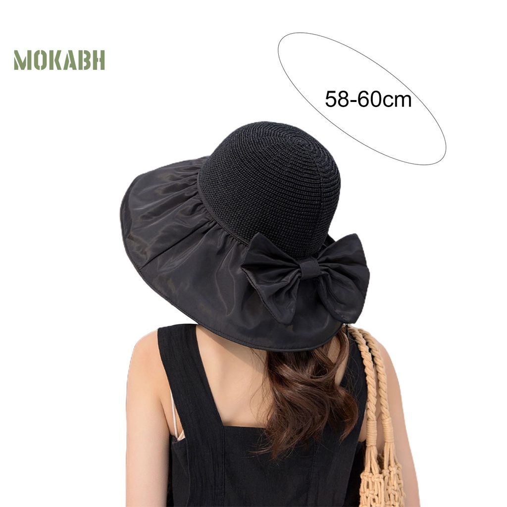 Nón Rộng Vành Bằng Vinyl Mềm Thoáng Khí Màu Tương Phản Thời Trang Đi Biển Mùa Hè Dành Cho Nữ