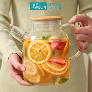 Ấm trà thủy tinh trong suốt cách nhiệt dung tích 1l / 1.8l