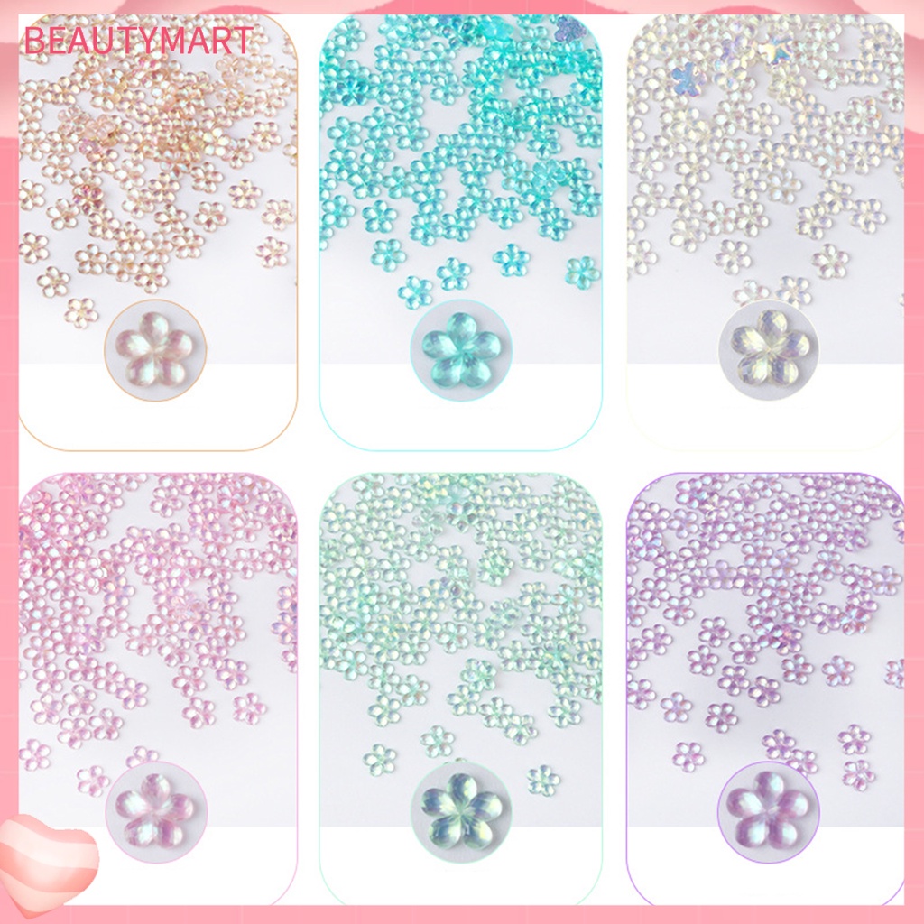 Hạt Thép Mini Hình Trái Tim 3D Nhiều Màu Trang Trí Móng Nghệ Thuật DIY