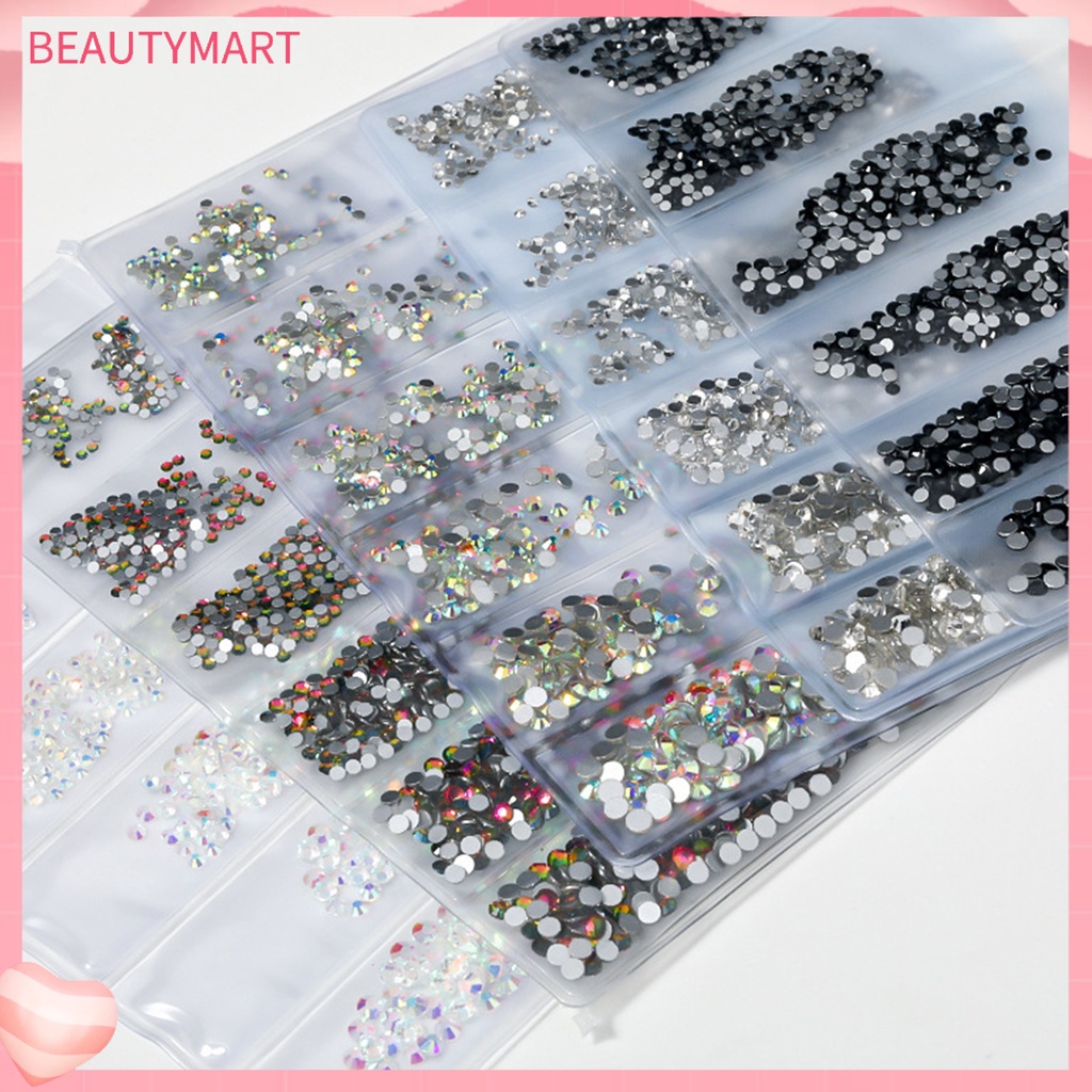 1 Túi Phụ Kiện Trang Trí Móng Tay Hiệu Ứng Kính Lấp Lánh Dễ Sử Dụng