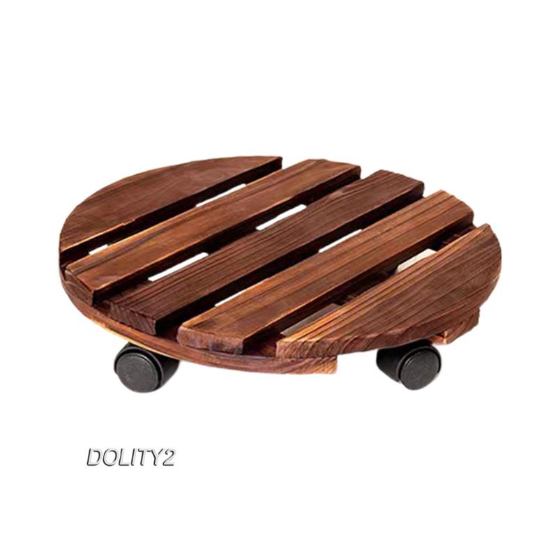 [Dolity2] Giá Đỡ Chậu Hoa Dạng Lăn Trang Trí Phòng Trong Nhà