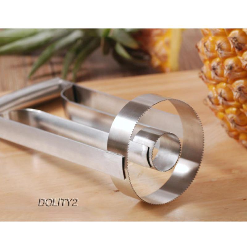 2 Dụng Cụ Cắt Dứa Bằng Thép Không Gỉ Với Tay Cầm Gọn Nhẹ