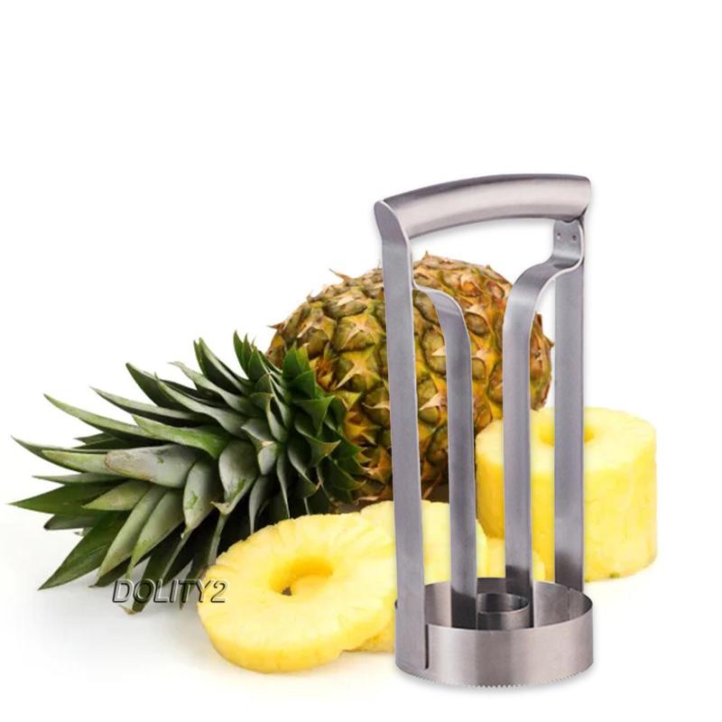 2 Dụng Cụ Cắt Dứa Bằng Thép Không Gỉ Với Tay Cầm Gọn Nhẹ