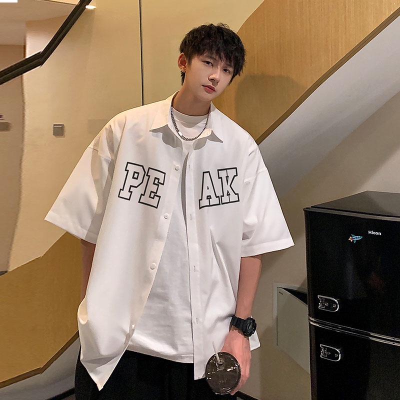 Áo Thun Tay Ngắn Dáng Rộng Thoáng Khí Thời Trang Mùa Hè Cho Nam