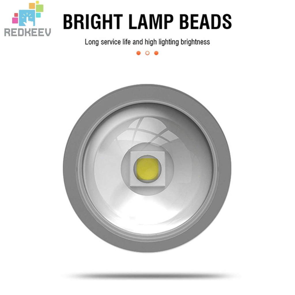 Móc Khóa Đèn Pin Mini SOS USB Type-C Chống Nước Kèm Kẹp Tiện Dụng