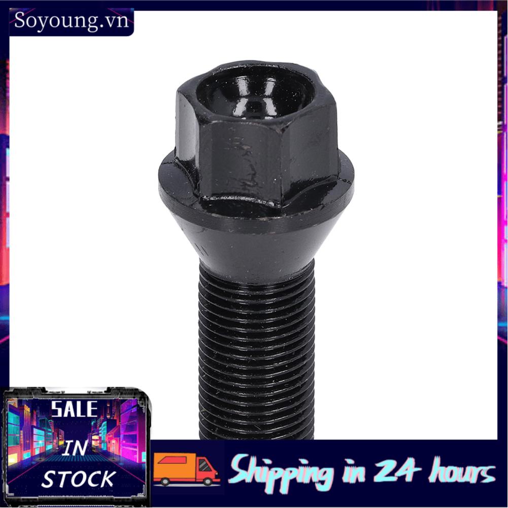 Soyoung Wheel Lug Bolt  Cold Forged Steel Locks Screw Black for Car
